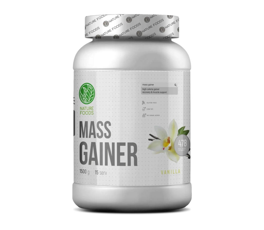 Гейнер Nature Foods Slow Carb Gainer 1000 г ваниль