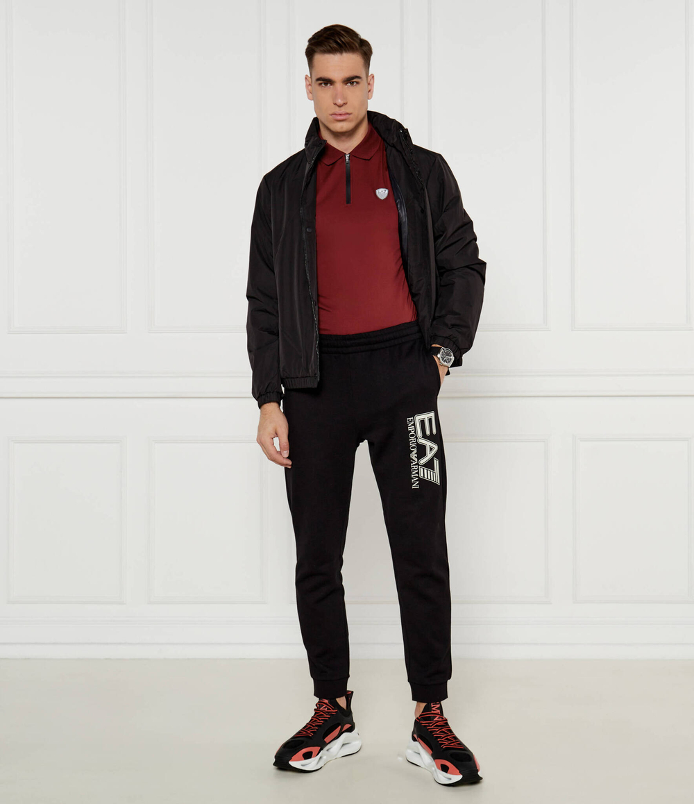 Поло EA7 - бордовый(8NPF13 PJRGZ)