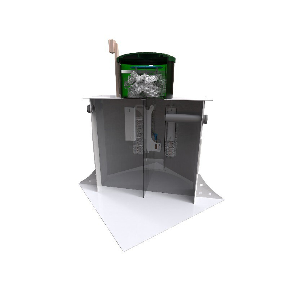 Станция биологической очистки Коло Веси Kolo Vesi 10/ 2000 л. в сутки / до 11 чел. / самотечный сброс (1750x1750x2081см;185кг;) - арт.560165