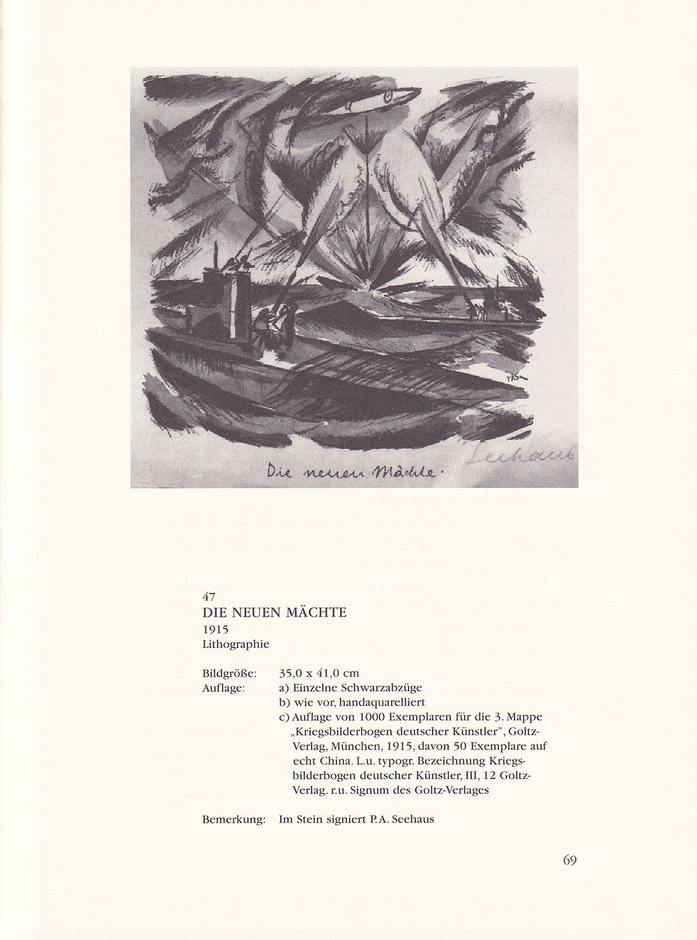 Пауль Адольф Зехаус. Графика. По мотивам книги Пола Ортвина Рейва