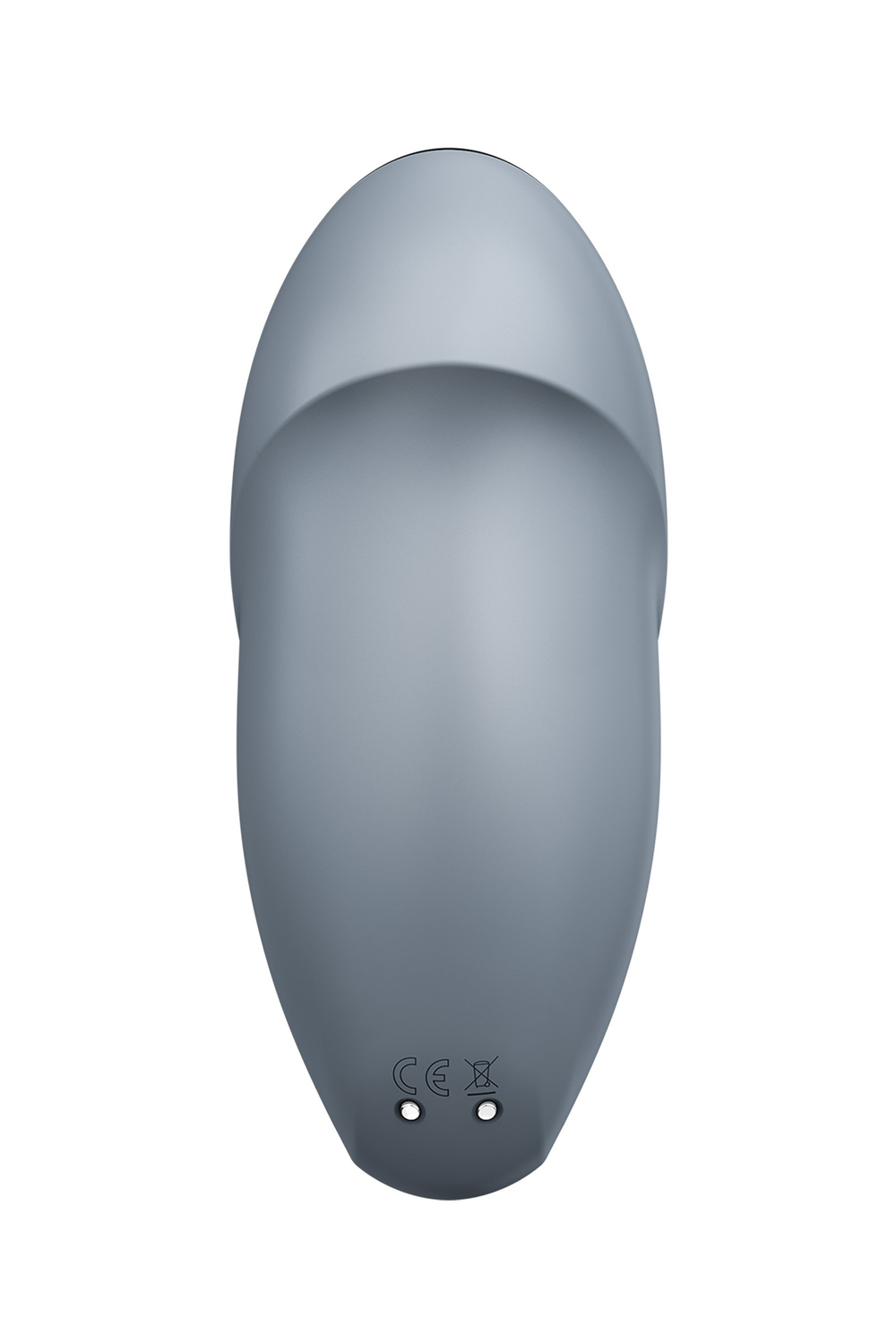 Вибромассажер Satisfyer Tap & Climax 1, силикон, серо-голубой, 11 см