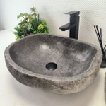 Раковина из речного камня RS-63671 (47*40*15) 0122
