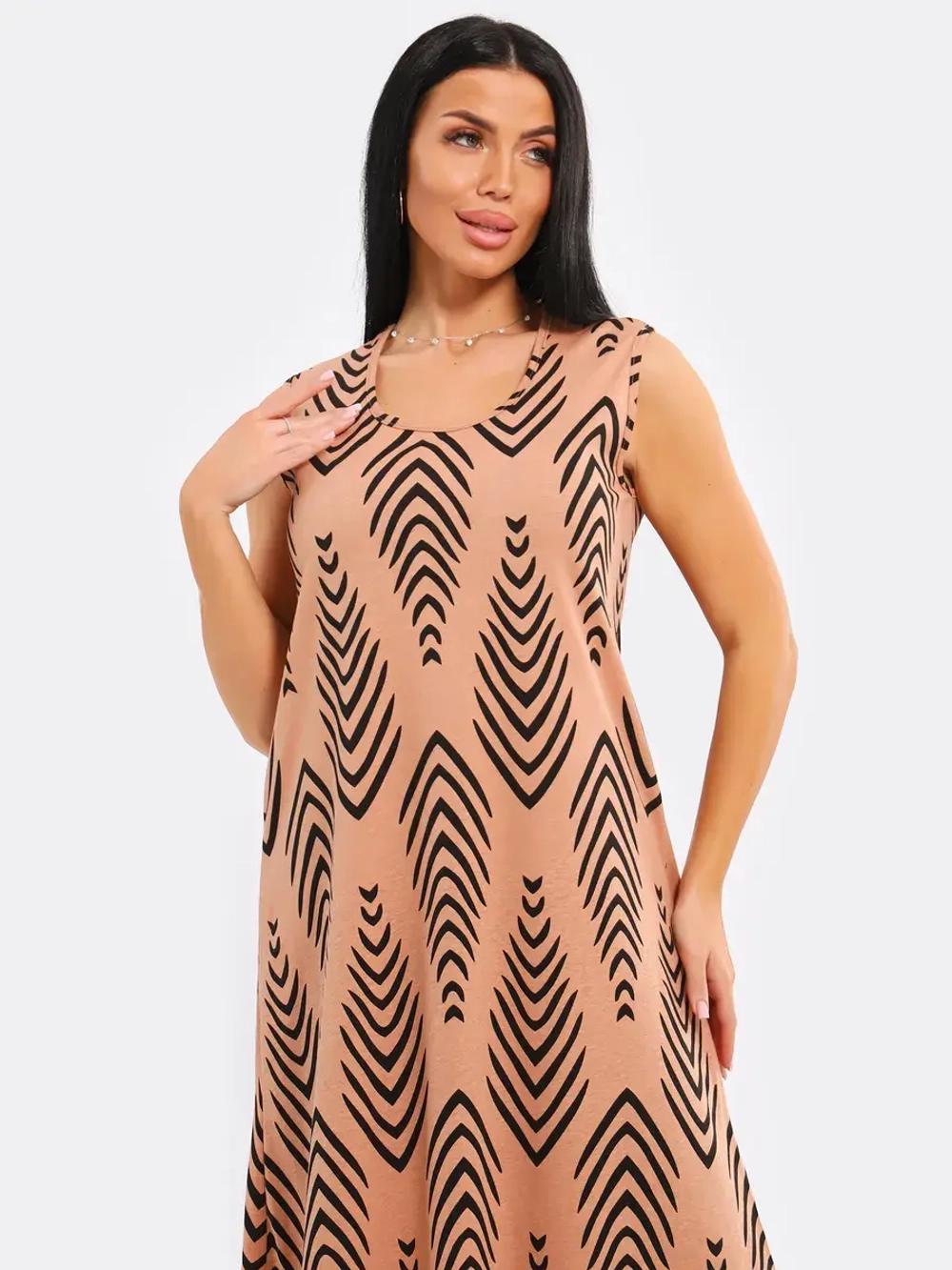 Платье хлопок свободное