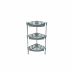 Этажерка угловая с корзинками Krita 3-х секц (серая мистерия)