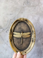 Барельеф на стену из гипса Стрекоза