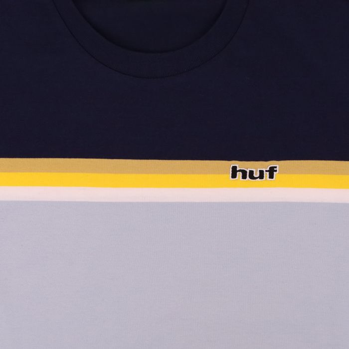 Футболка мужская HUF Lido Stripe Knit артикул:KN00346-LBLUE - купить в магазине Дайс