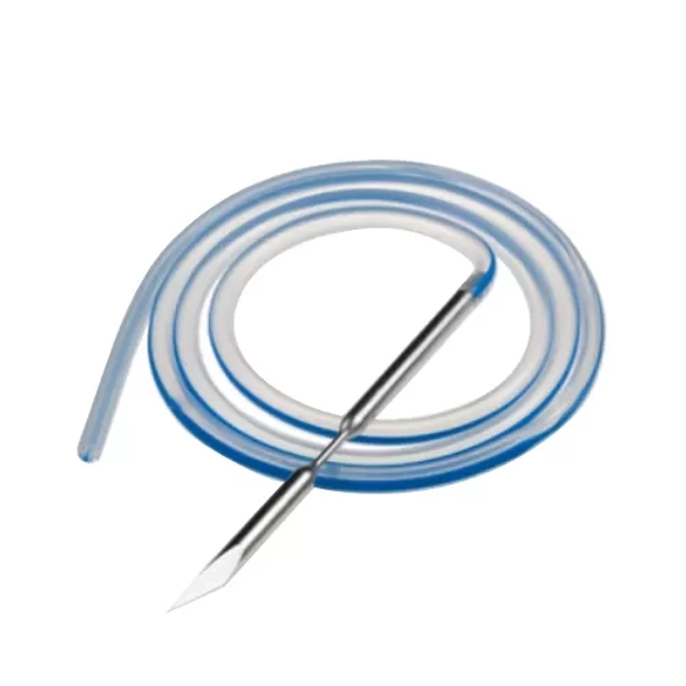 Дренаж хирургический 19 FR круглый цельный BLAKE Drain с троакаром 1/4 10 шт