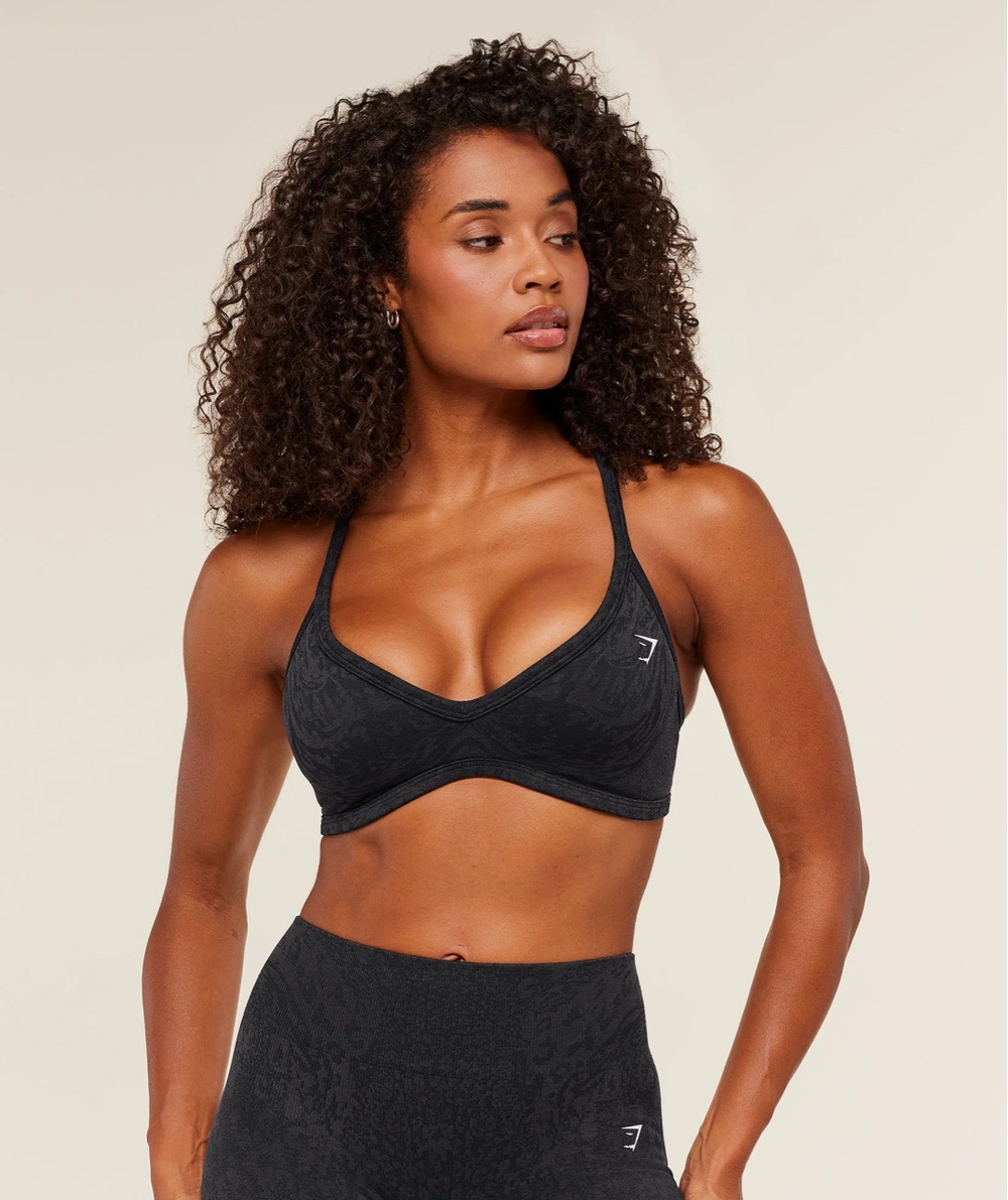 Топ GYMSHARK Adapt Animal X Whitney Sports Bra Black