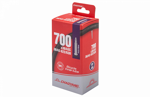 Велокамера 700x38/45C вентиль Presta 48мм CHAOYANG/STELS, в инд. упаковке
