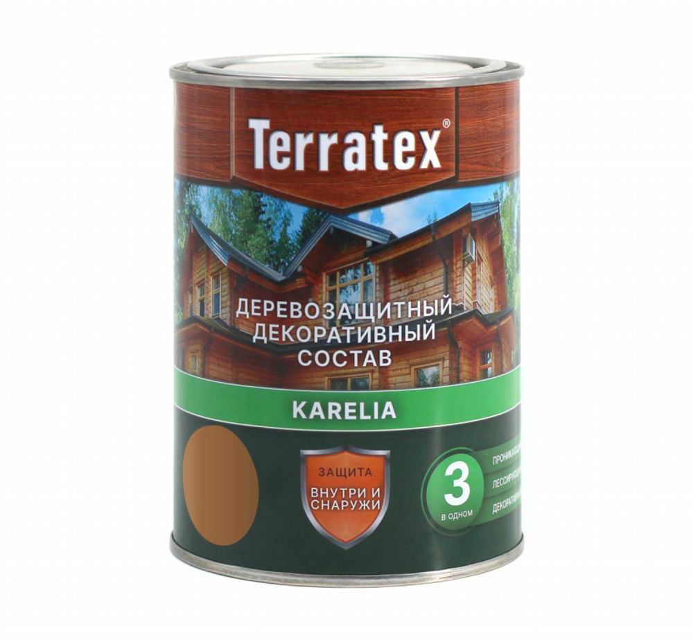 Антисептик Деревозащ. декор. состав Орех Terratex 1л/0,75кг