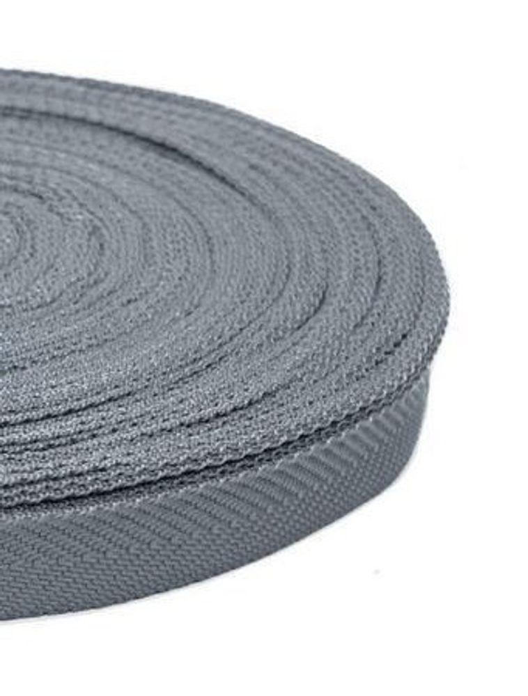 Тесьма окантовочная ёлочка, ш. 2,2 см, 7,5 гр/м, п/э 100%, св.серый