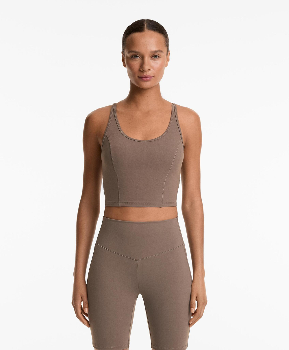 Oysho Топ-майка из полиамида, ладан