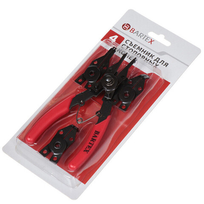 Съемник стопорных колец с 4 насадками, Bartex, шт