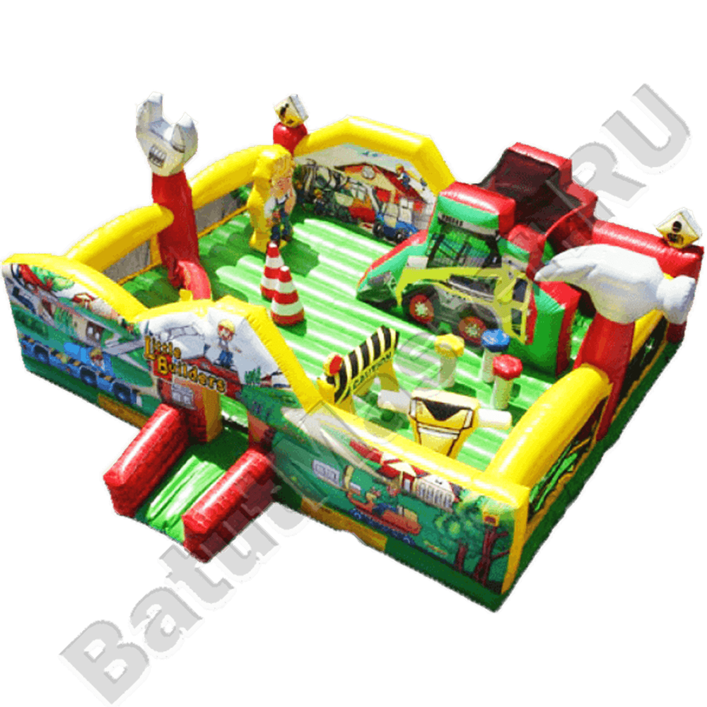 Коммерческий надувной батут "Строительная площадка"