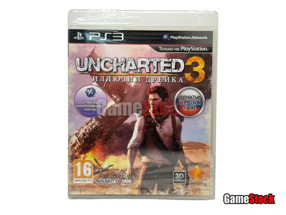 PS3 Uncharted 3: Иллюзии Дрейка/Drakes Decepti (Новый, Полностью на русском языке, BCES-01175)