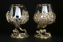 Набор бокалов для коньяка "Охота" 2 шт.