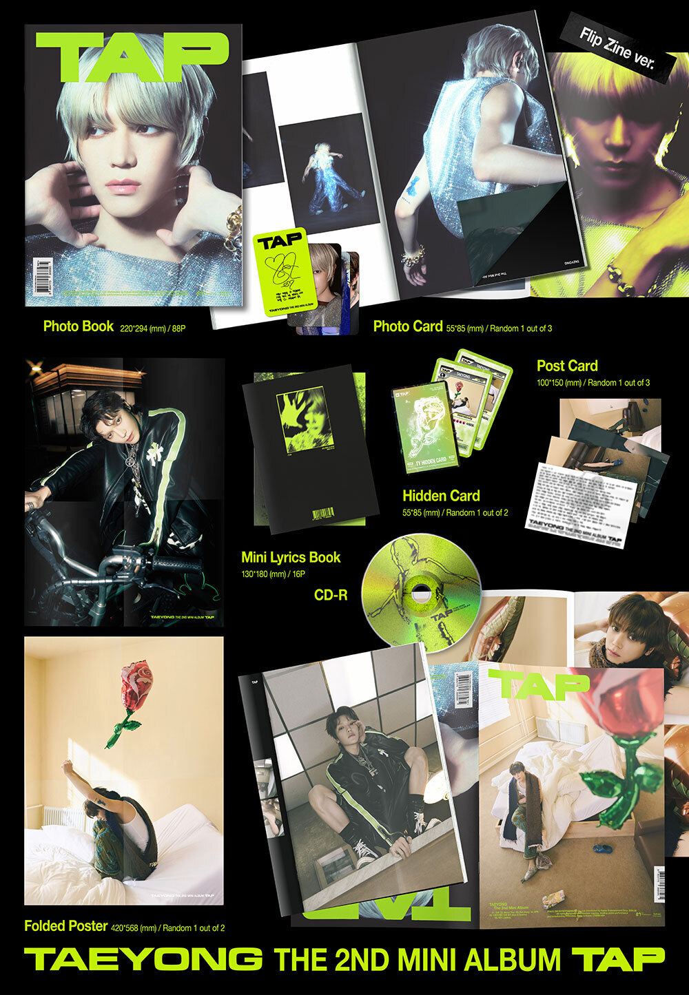 Альбом TAEYONG - 2nd Mini Album TAP (Flip Zine Ver.)