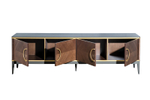 Тумба под ТВ Garda Decor 4-х дверная шпон 200*58*40 см