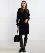 Хлопковое платье SMD WOOL CASH WAISTED DRESS Tommy Hilfiger - черный(WW0WW40263)