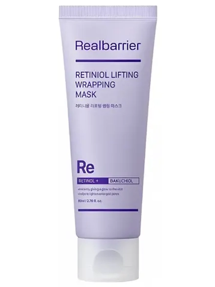 Real Barrier Маска-плёнка с ретинолом и коллагеном для лифтинга Retiniol Lifting Wrapping Mask 80 мл