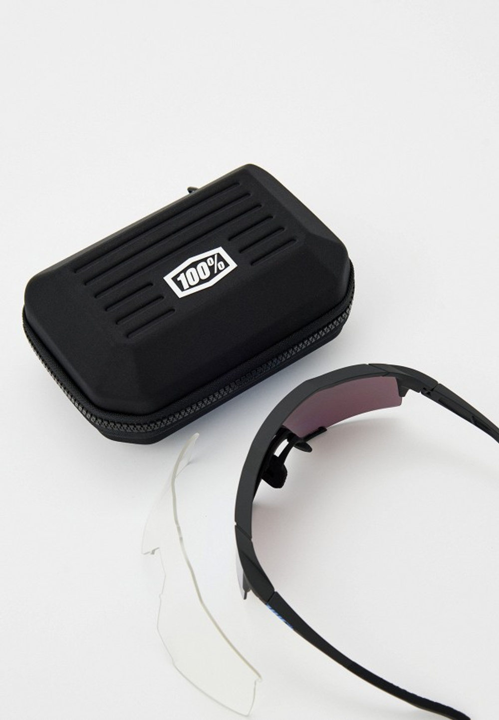 Спортивные очки с диоптриями 100% Speedcraft / Matte Black / HiPER Blue Multilayer Mirror Lens