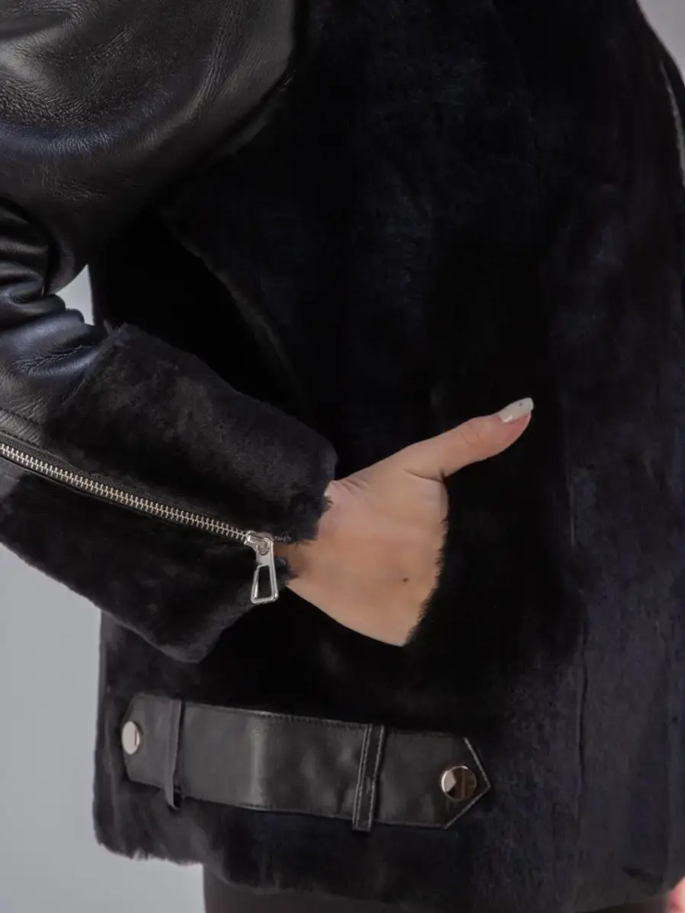 Дубленка натуральная короткая зимняя Турция