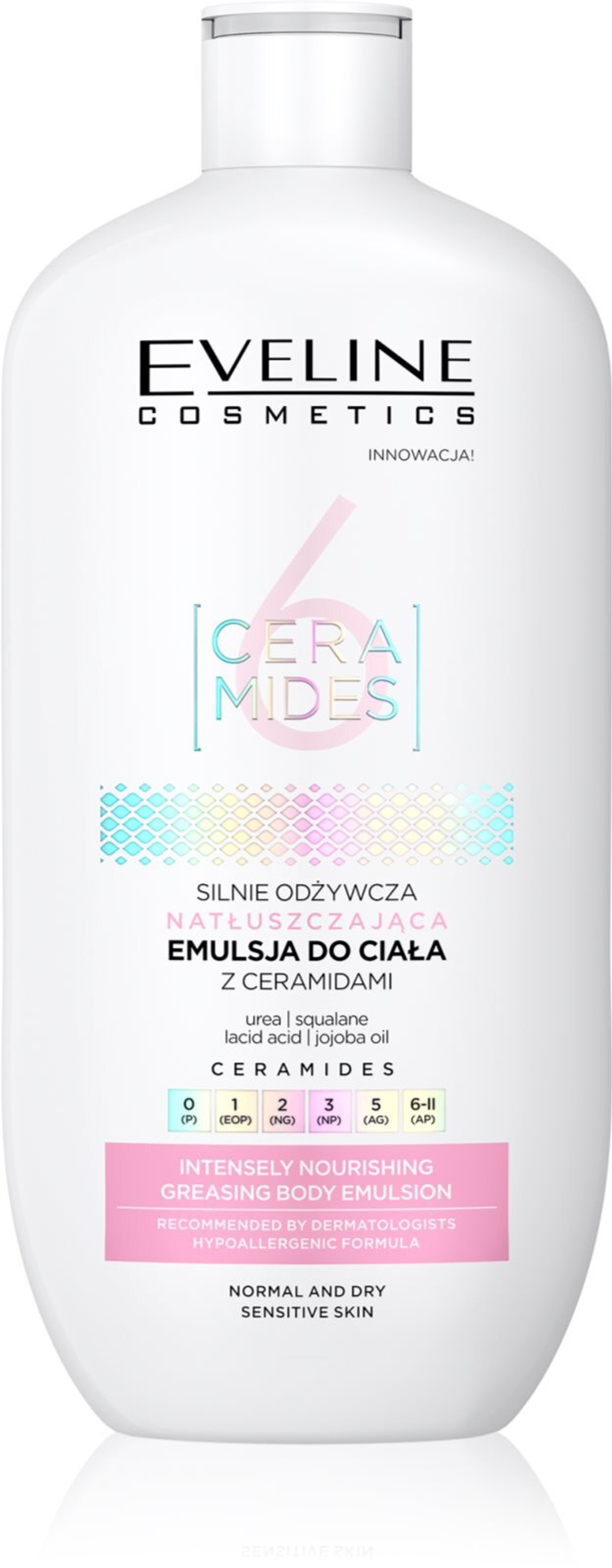 Eveline Cosmetics 6 Ceramides - лосьон для тела для нормальной и сухой кожи /   350  ml  / GTIN 5903416047605
