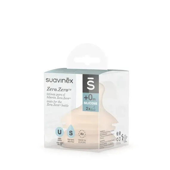 Соска Suavinex Anti-Colic силикон (медленный поток) 2 шт.