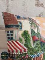 Декоративная гобеленовая наволочка для интерьерной подушки Утро в Париже 68х47