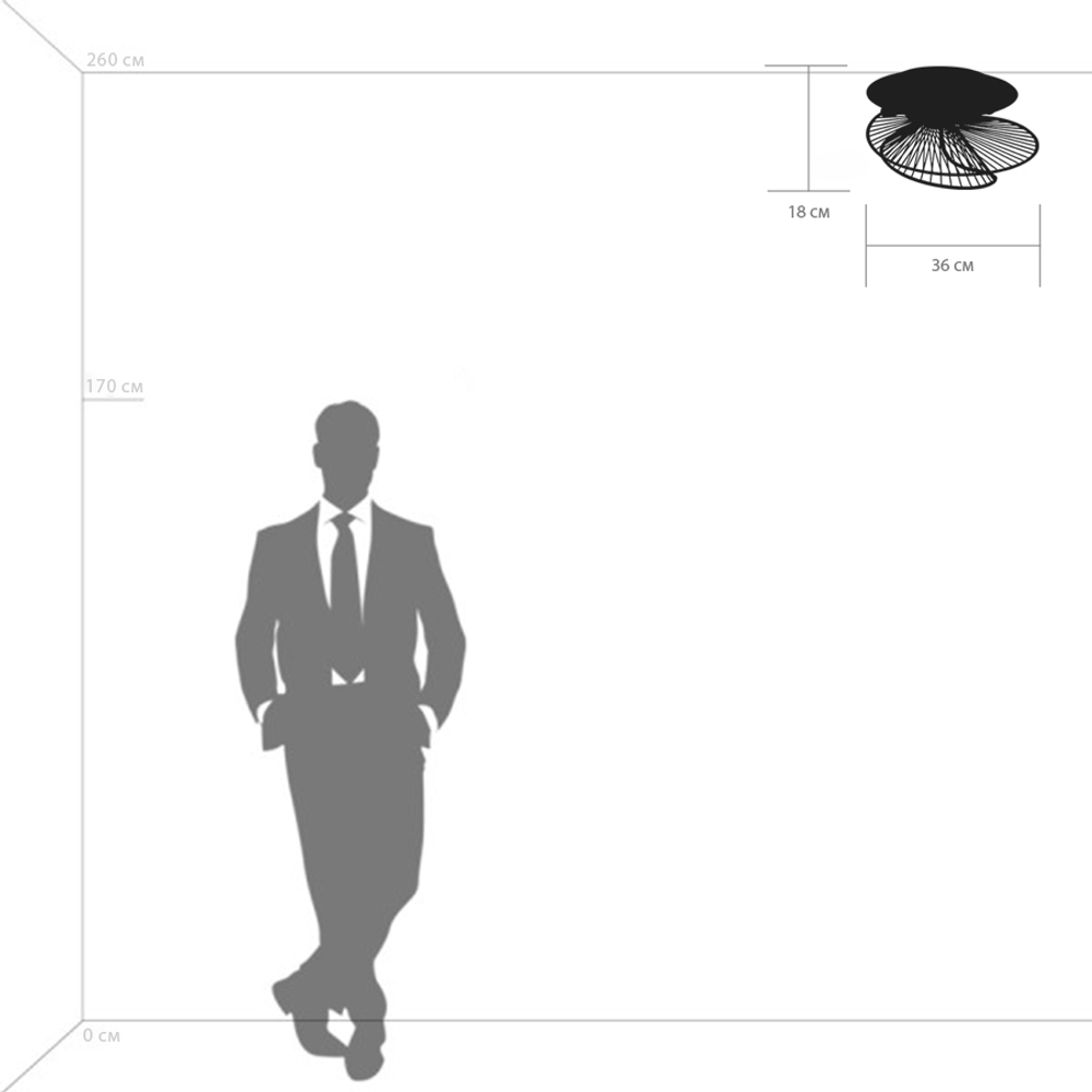 728133 Люстра ZETA 3х40W E14 ЗОЛОТО