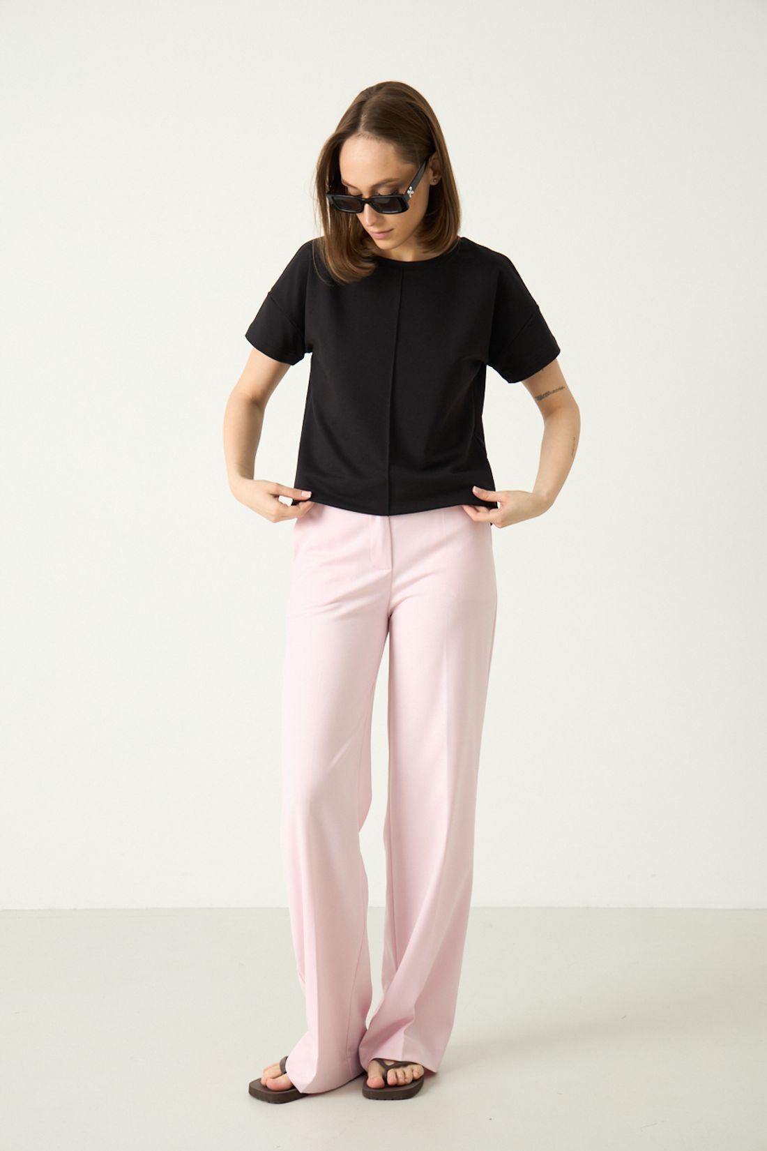 Брюки R2075 светло-розовый / 42