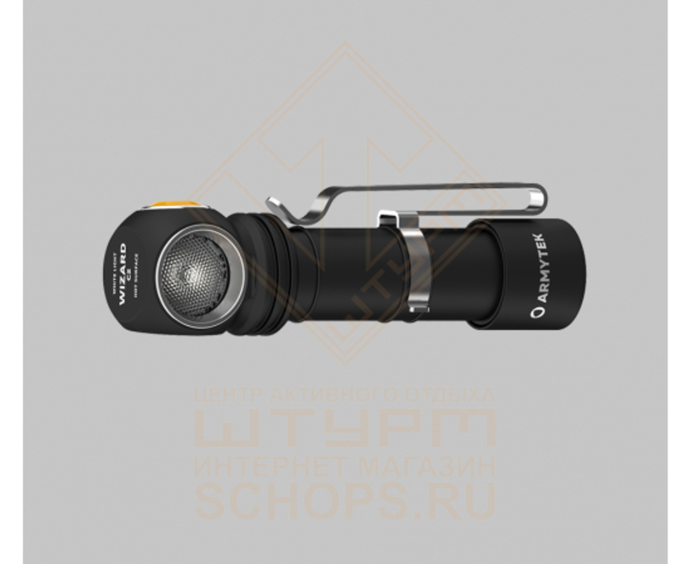 Фонарь налобный Armytek Wizard C2 Magnet USB, Холодный