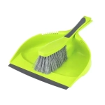 Щетка-сметка и совок с резинкой ДУЭТ Салатовый
