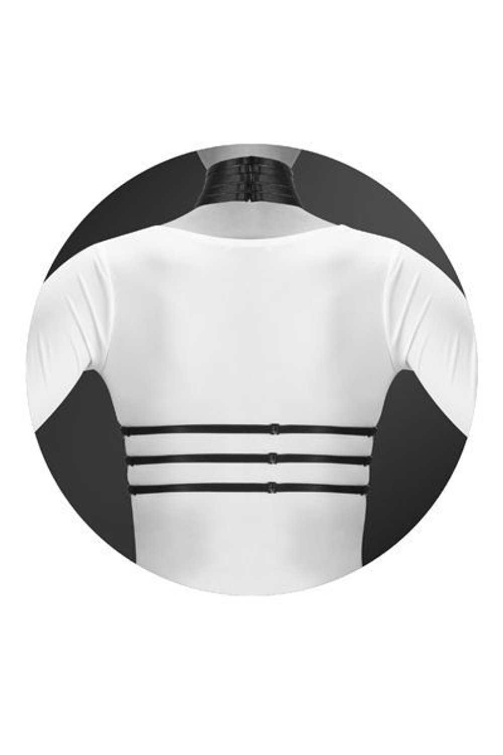 Упряжь на грудь Bijoux Pour Toi Julia – черная, S–M–L