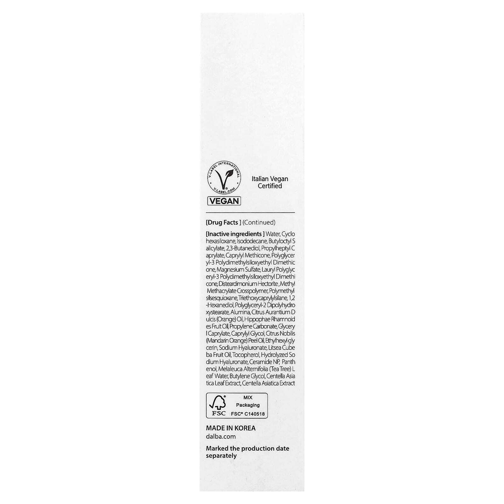 d'Alba, UV Essence Waterfull+, солнцезащитное средство, минеральный фильтр, мягкое, SPF 50, 50 мл (1,69 жидк. унции)