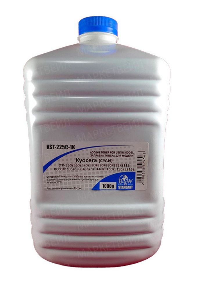 Тонер B&amp;W для Kyocera TK-895/5140/5150/5270/5280/8115/8325 Cyan (Tomoegawa VF03-C/ED-90C) (1кг) Standart