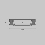 Профиль Led Strip ALM002S-2M