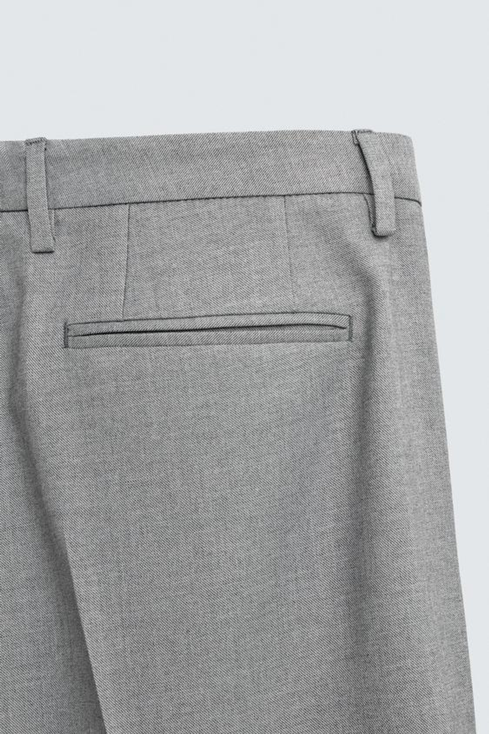ZARA КОСТЮМНЫЕ БРЮКИ COMFORT, СЕРЫЙ