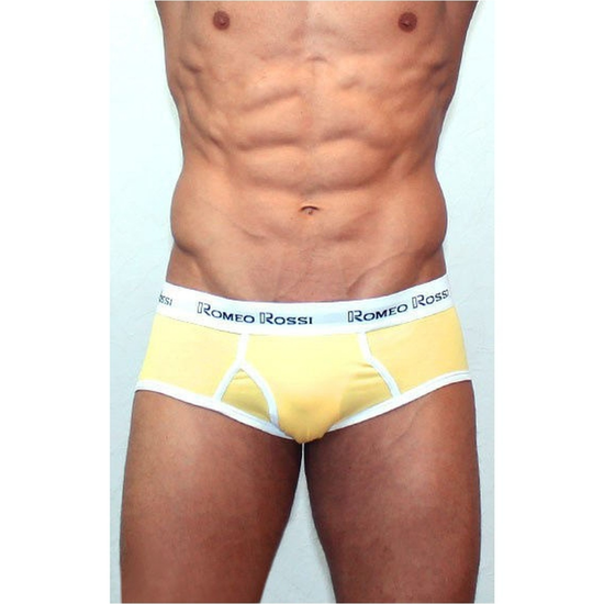 Мужские трусы брифы желтые Romeo Rossi RR366-13 Brief