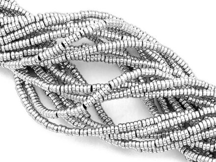 Нить бусин из гематита, рондель 3мм