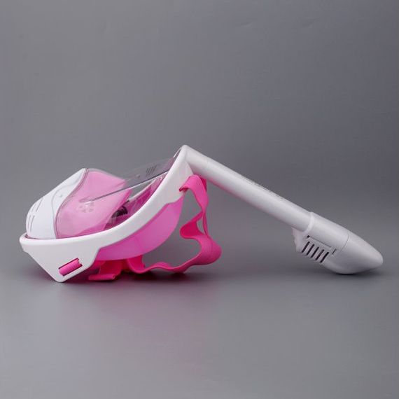 Маска полнолицевая Sargan Планета океан белая/розовая