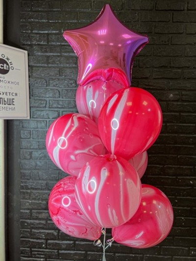 Гелиевые шары "Мрамор"