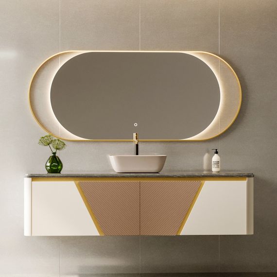 Раковина накладная ABBER Rechteck AC2200MBE светло-бежевая матовая