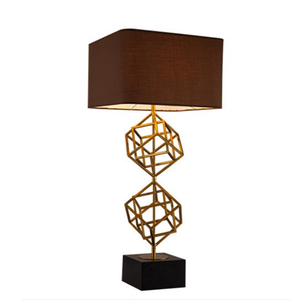 Настольная лампа Matrix 1 brass