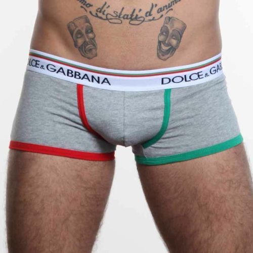 Мужские трусы хипсы серые Dolce Gabbanna Milano Grey Boxer