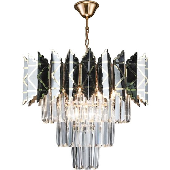 Люстра потолочная Reluce E27  02202-0.4-05 FGD+BK