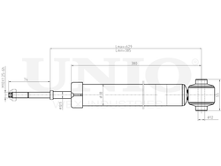 Амортизатор газовый задней подвески UNIO SAB-10548