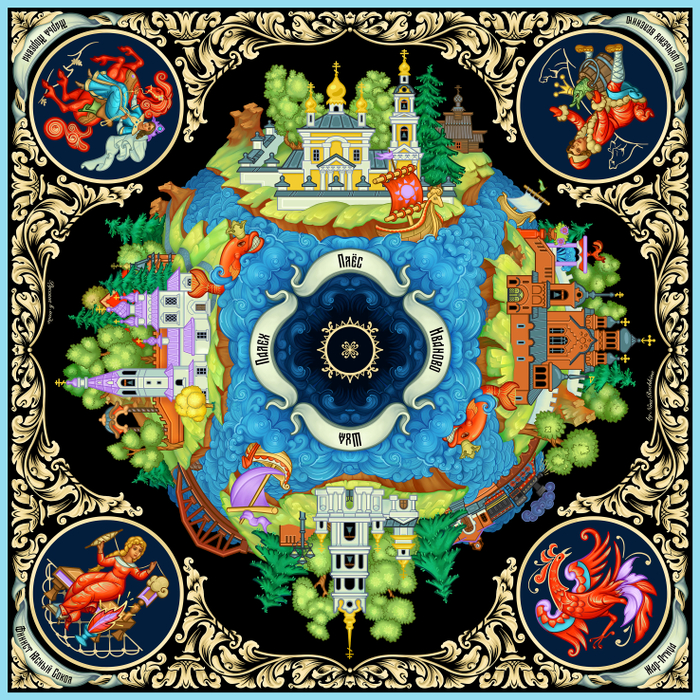 Представляем новинку — изумительный платок «Палех»!