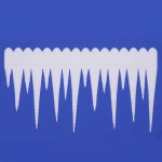 Украшение новогоднее «Сосульки» 61*34 см