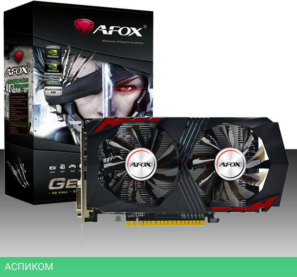 Видеокарта AFox GTX 1050 Ti 4GB GDDR5 (AF1050TI-4096D5H5-V6)